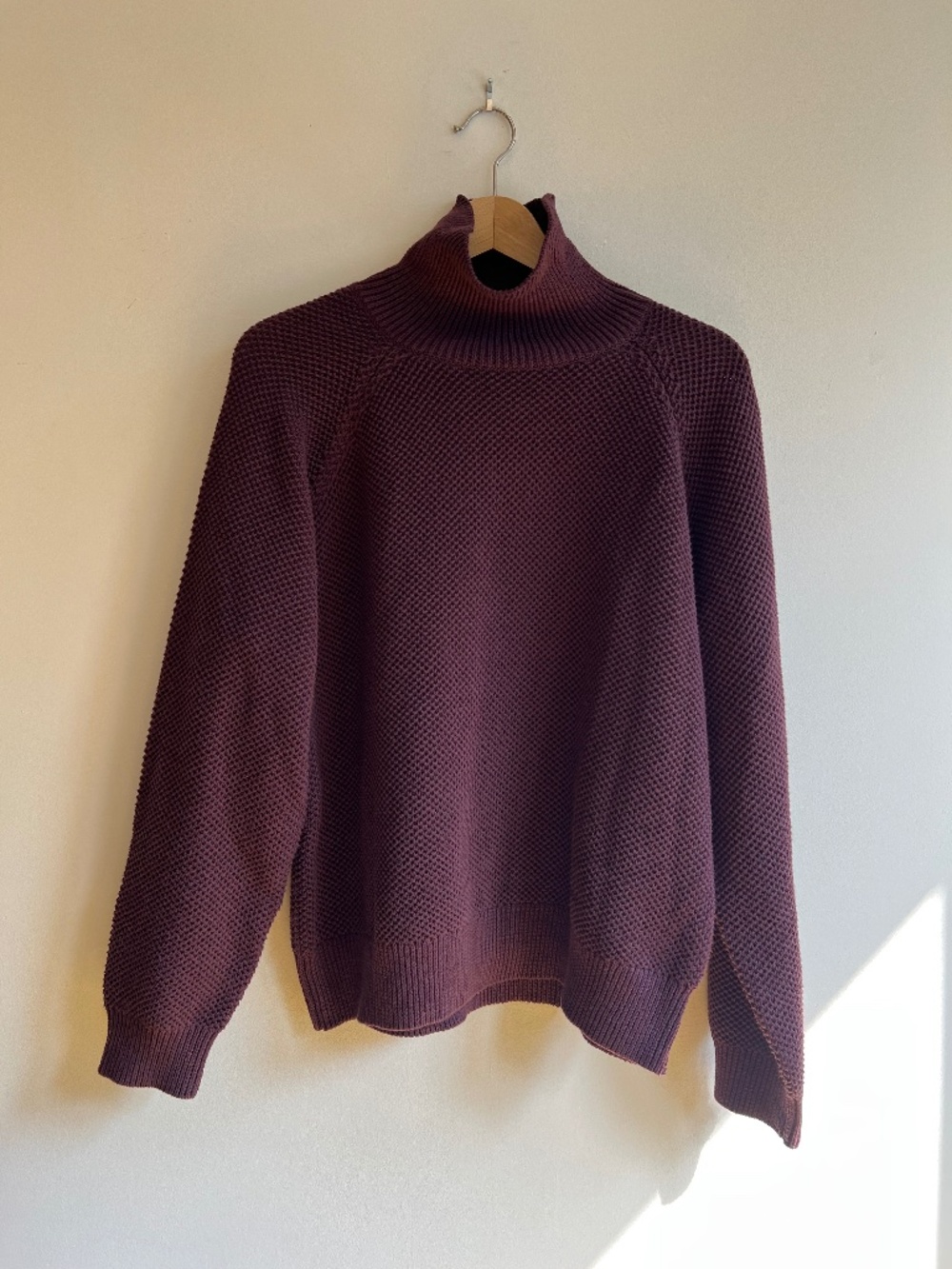Rag & Bone Mainline Purple Seed  Stitch Turtleneck Men's Small